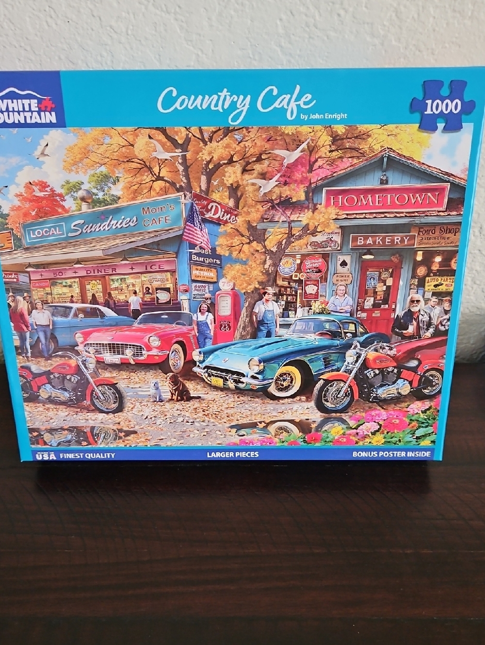 COUNTRY CAFE 1000 PIECE WHITE MOUNTAIN PUZZLE